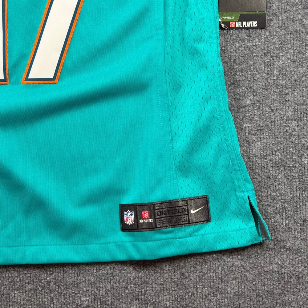 Nike Miami Dolphins Jersey Womens Medium Aqua Ryan Tannehill 17 NFL On Field - Picture 2 of 12